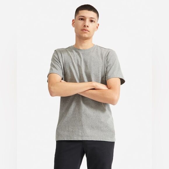 Everlane Heather Grey Crew Neck Shirt - Picture 2 of 6